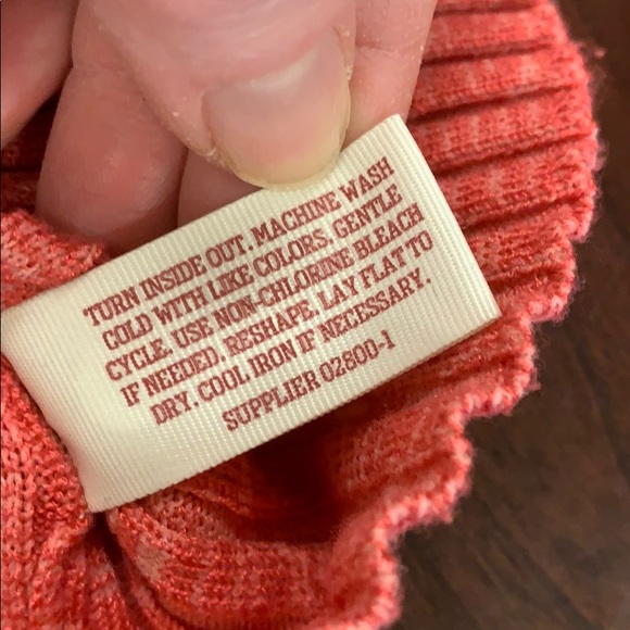 Arizona Jeans Lo sleeve coral lace-up top - Picture 5 of 5